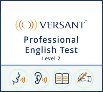 Test d’anglais professionnel Versant – Niveau 2